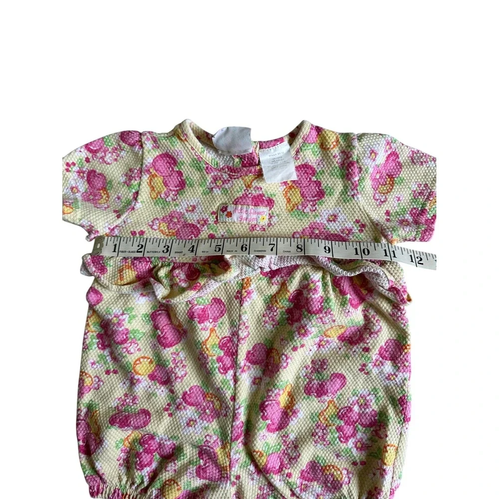 Vintage Y2K Small Steps Little Flower Garden Bubble Romper Baby Girl 18 Months